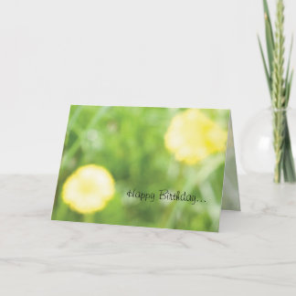 キンボウゲのバースデー・カード カード