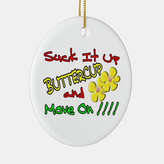 キンボウゲの上のそれを吸って下さい セラミックオーナメント (右)