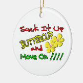 キンボウゲの上のそれを吸って下さい セラミックオーナメント (左)