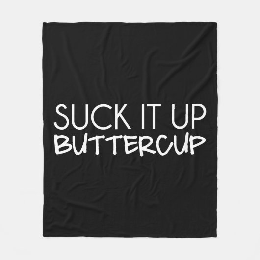 キンボウゲの上のそれを吸って下さい フリースブランケット (正面)