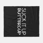 キンボウゲの上のそれを吸って下さい フリースブランケット (正面(横))