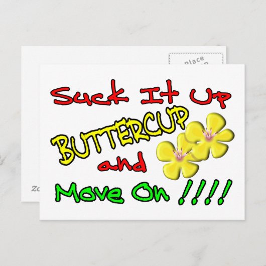 キンボウゲの上のそれを吸って下さい ポストカード (正面/裏面)