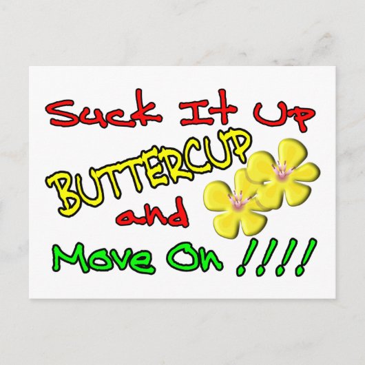 キンボウゲの上のそれを吸って下さい ポストカード (正面)