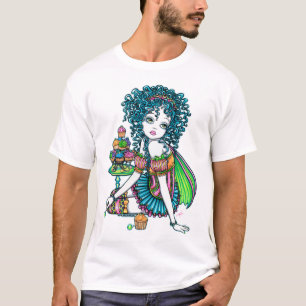 キンボウゲの妖精コップのケーキの芸術の上 Tシャツ