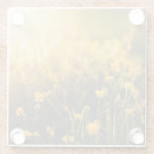 キンボウゲの日没 ガラスコースター (裏面)