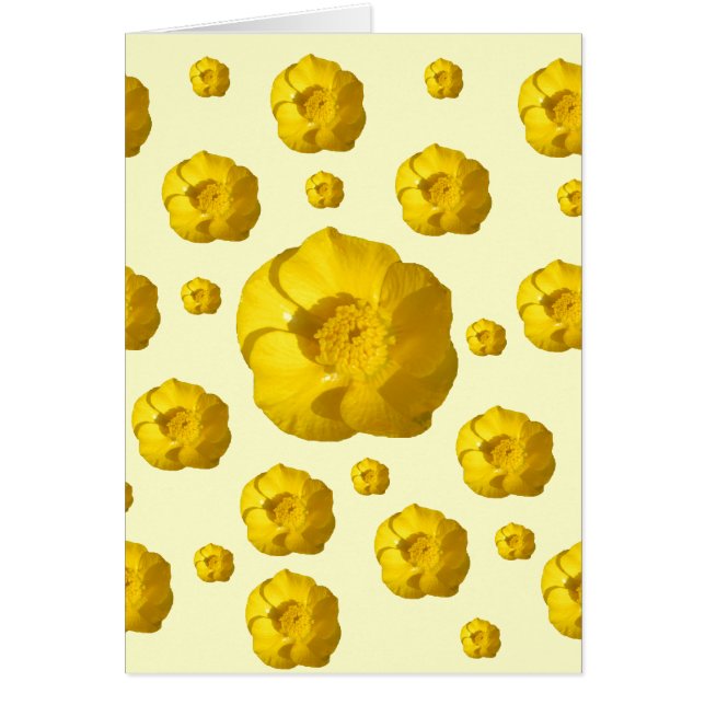 キンボウゲカード (正面)