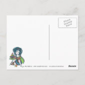 "キンボウゲ"のコップのケーキのオートクチュールの虹の妖精の芸術 ポストカード (裏面)