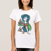 "キンボウゲ"のコップのケーキの妖精のタンクトップ Tシャツ (正面)