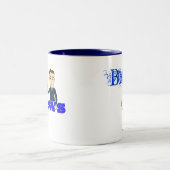 "キンボウゲ"のKnewsのコーヒー・マグ! ツートーンマグカップ (中央)