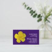 キンボウゲ-暗いバイオレット 名刺 (スタンド正面)