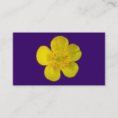 キンボウゲ-暗いバイオレット 名刺 (裏面)