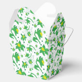 キンポウゲイエロー植物画パターン フェイバーボックス (オープン)