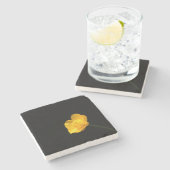 キンポウゲ花双胴式 ストーンコースター (横)