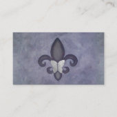 キンポウゲ |蝶オン（紋章の）フラ・ダ・リ 名刺 (正面)