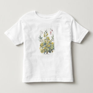 キンレンカおよびデイジー: 1.Nasturtium Indicum; 2.B トドラーTシャツ