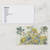 キンレンカおよびデイジー: 1.Nasturtium Indicum; 2.B 名刺 (正面/裏面)