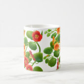 キンレンカのつる植物のコーヒー・マグ コーヒーマグカップ (中央)