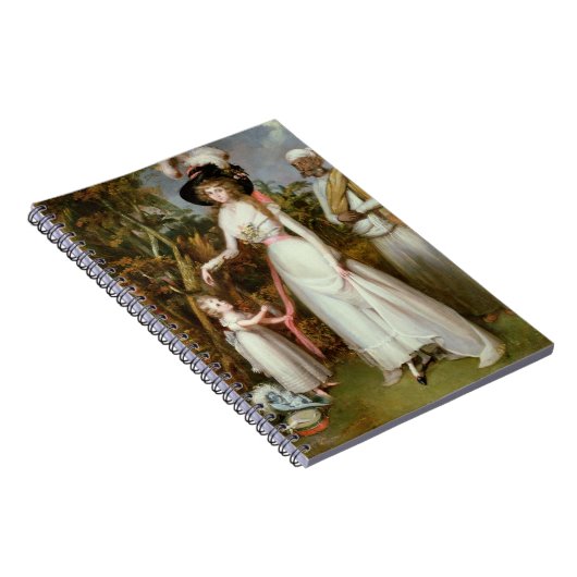 キンロスのグラハム夫人と娘とジャマダール ノートブック (右側)