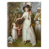 キンロスのグラハム夫人と娘とジャマダール ノートブック (正面)