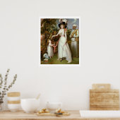 キンロスのグラハム夫人と娘とジャマダール ポスター (キッチン)