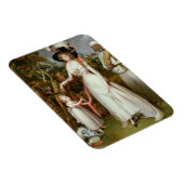 キンロスのグラハム夫人と娘とジャマダール マグネット (右側)