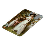 キンロスのグラハム夫人と娘とジャマダール マグネット (左側)