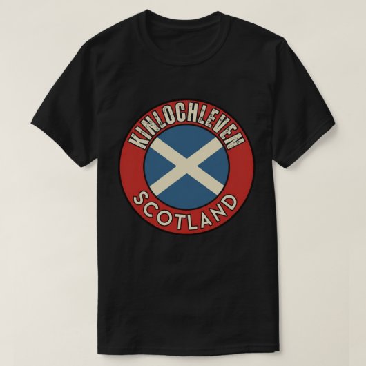 キンロックリーヴン、スコットランド Tシャツ (デザイン正面)