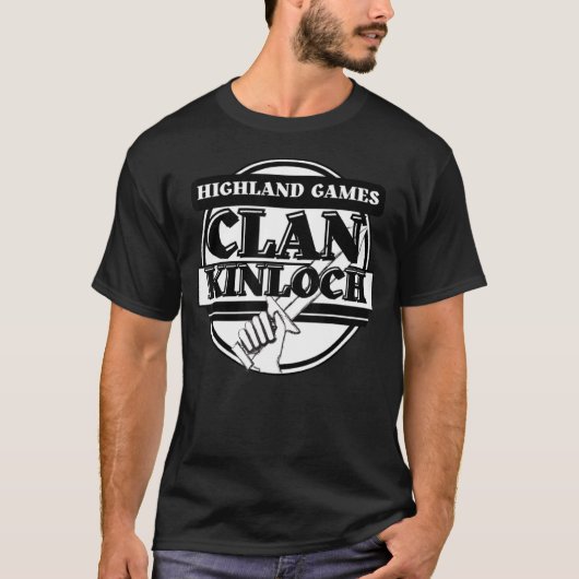 キンローチ高地ゲームスコティッシュクラン Tシャツ (正面)