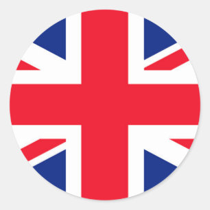 キン統一されたグダム連合ジャック国旗 ラウンドシール