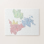 キン統一されたグダム/素晴らしイギリススラングのワードアートマップ ジグソーパズル (横)