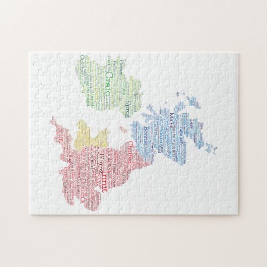 キン統一されたグダム/素晴らしイギリススラングのワードアートマップ ジグソーパズル (横)