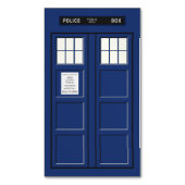 キン統一されたグダム – 青い警察の公衆電話ボックス1 マグネット名刺 (正面縦)