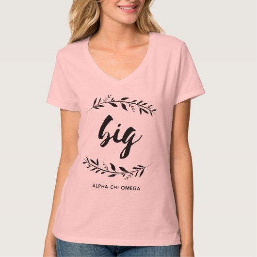 キーのオメガアルファ|の大きいリース Tシャツ (正面)