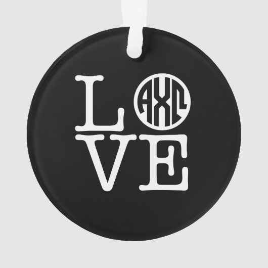 キーのオメガアルファ|愛 オーナメント (裏面)