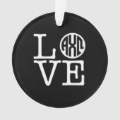 キーのオメガアルファ|愛 オーナメント (正面)