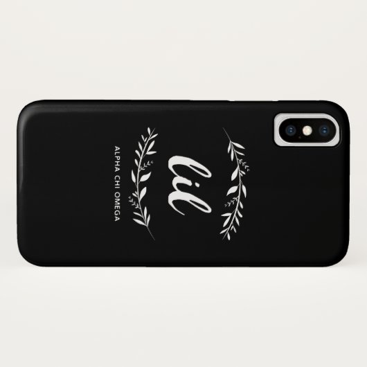 キーのオメガアルファ| Lilのリース Case-Mate iPhoneケース (裏面(横))