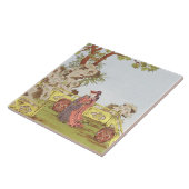 「キーのオーナメントからの中国のな庭のカップル、 タイル (側面)