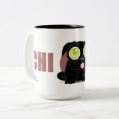 キーのパグのマグ ツートーンマグカップ (正面左)