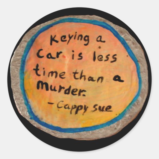 キーイング車と殺人シール ラウンドシール (正面)