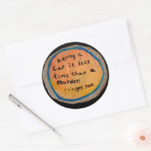 キーイング車と殺人シール ラウンドシール (封筒)