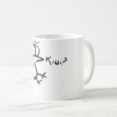 "キーウィか"。 コーヒー・マグ コーヒーマグカップ (正面右)