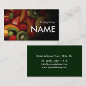 キーウィのいちご新しいジュースのベジタリアンカード 名刺 (正面/裏面)