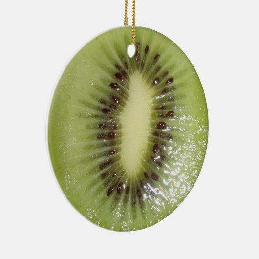 キーウィの切れ セラミックオーナメント (右)