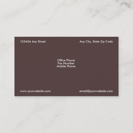 キーウィの名刺を食べよう 名刺 (裏面)