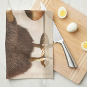 キーウィの鳥およびキーウィフルーツ キッチンタオル (四つ折り)