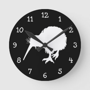 キーウィの鳥 ラウンド壁時計