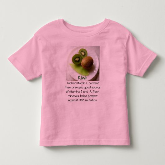 キーウィは幼児のワイシャツをからかいます トドラーTシャツ (正面)