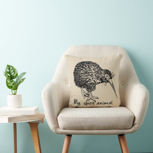 キーウィは私の精神動物です クッション (椅子)