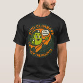 キーウィクライマーズは頂上を征服する Tシャツ (正面)