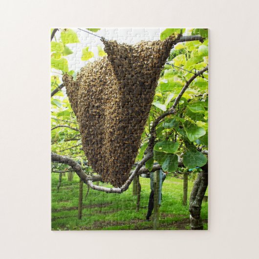 キーウィフルーツの蜂のはちの巣のパズル ジグソーパズル (縦)